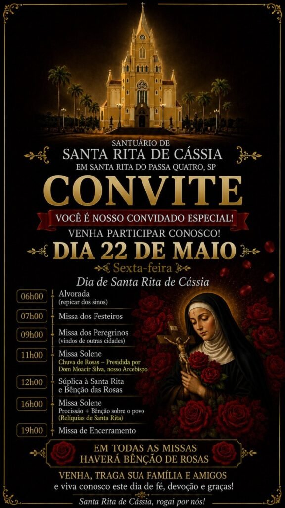 Dia de Santa Rita de Cássia